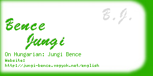 bence jungi business card